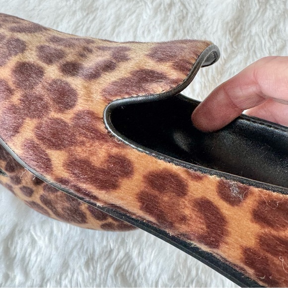 Nine West Haydyn Calf Hair Leopard Loafer Flats 7M - Picture 9 of 12